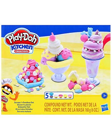 Play Doh Eğlenceli Mutfağım Oyun Seti Scoops N Sundaes E7275