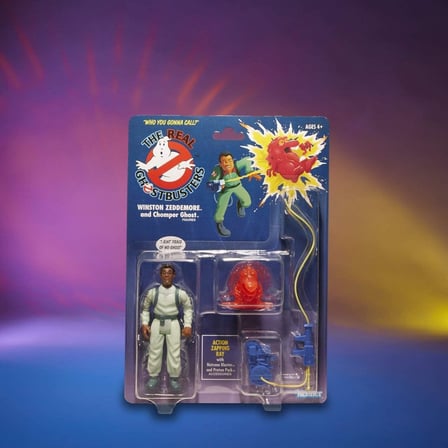 Hasbro Ghostbusters Kenner Classics Winston Zeddemore and Chomper Ghost Retro Aksiyon Figure