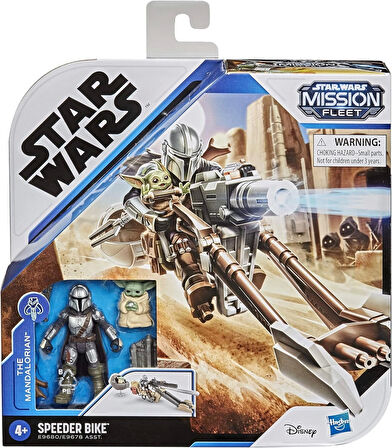 Hasbro Star Wars Mission Fleet Mandalorian figür ve araç - 6 cm