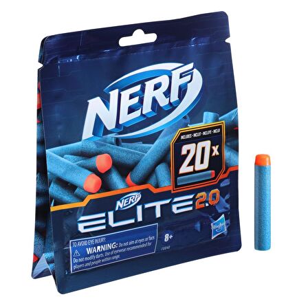 Nerf Elite 2.0 Dart 20'li Yedek Paket F0040 Lisanslı Ürün