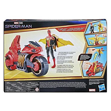 Hasbro F1110 Spıder-Man Figür 15 Cm Ve Süper Örümcek Motor 