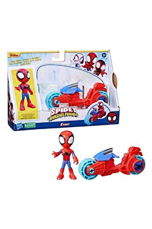 Spider And His Amazing Friends Motorsiklet Ve Figür F6777
