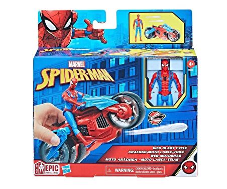 Spiderman Web Blast Cycle F6899 Lisanslı Ürün