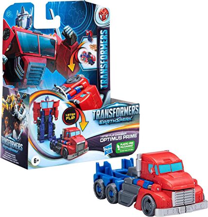 Transformers Earthspark Tek Adımda Dönüşen Figür Optimus Prime - F6716