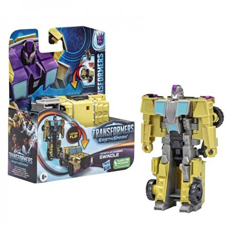 Transformers Earthspark Tek Adımda Dönüşen Figür Swindle F6719 Lisanslı Ürün