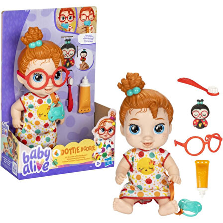 Baby Alive Uykucu Bebeğim Kırmızı Saçlı Dottie Doodle