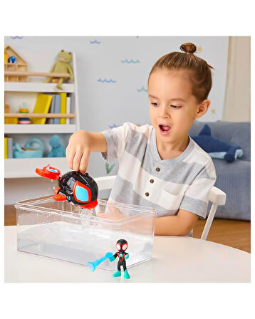 Marvel Spidey and His Amazing Friends Water Webs Miles Morales ve Dönen Yunus Figür Seti G1465