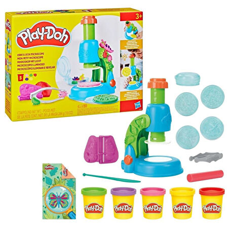 PLAY DOH IŞIKLI MİKROSKOP OYUN SETİ G0494