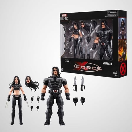 Hasbro Marvel Legends X-Force X-23 & Warpath, Marvel Comics İkili Aksiyon Figürü