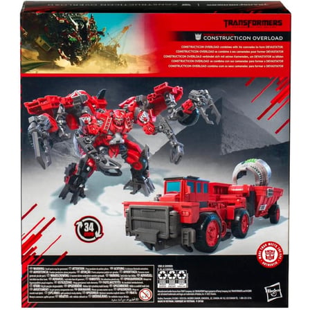 Transformers Studio Series Leader Class Constructicon Overload MTMTE Collection (Transformers: Revenge of the Fallen) Aksiyon Figürü