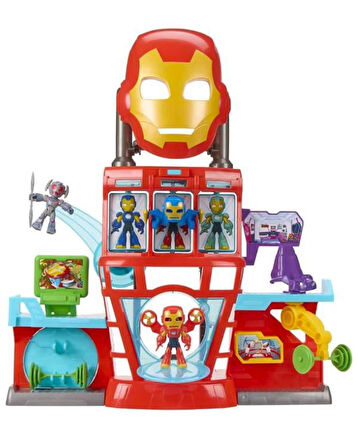 Marvel Iron Man and His Awesome Friends Iron Quarters Oyun Seti G1259