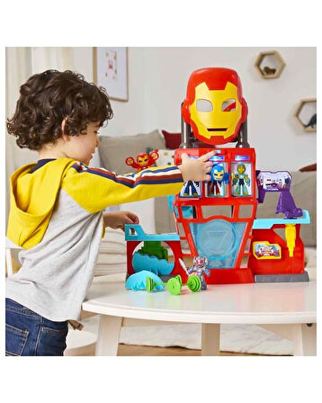 Marvel Iron Man and His Awesome Friends Iron Quarters Oyun Seti G1259