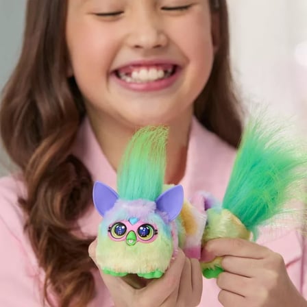 Furby DJ Furblets Can-Dee-Swirl İnteraktif Elektronik Peluş Oyuncak Sesli Müzikli 45+ Ses