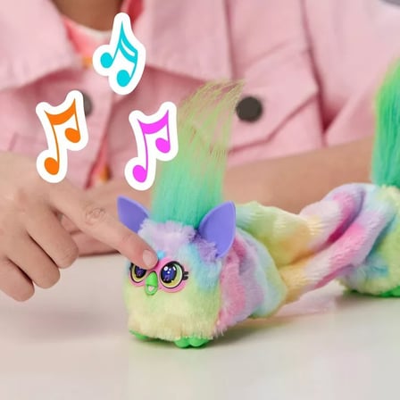 Furby DJ Furblets Can-Dee-Swirl İnteraktif Elektronik Peluş Oyuncak Sesli Müzikli 45+ Ses
