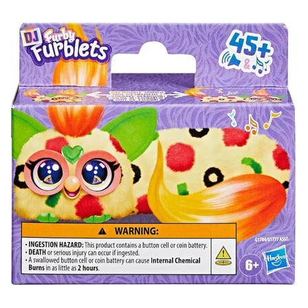Furby DJ Furblets Pepp-Oh-Roni İnteraktif Elektronik Peluş Oyuncak Sesli Müzikli 45+ Ses