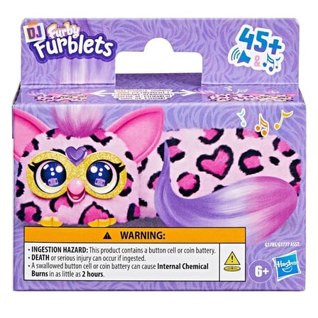Furby DJ Furblets Kitt-Ee-Luv İnteraktif Elektronik Peluş Oyuncak Sesli Müzikli 45+ Ses
