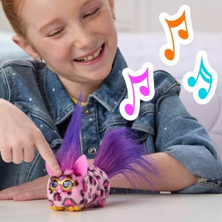 Furby DJ Furblets Kitt-Ee-Luv İnteraktif Elektronik Peluş Oyuncak Sesli Müzikli 45+ Ses