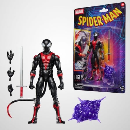 Hasbro Marvel Legends Uncanny Spider-Man (Nightcrawler), Retro Cardback Comics Aksiyon Figürü