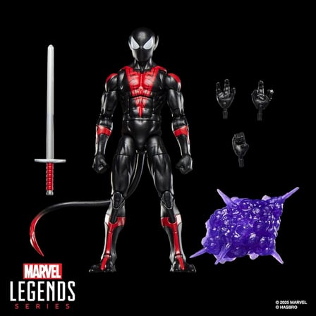Hasbro Marvel Legends Uncanny Spider-Man (Nightcrawler), Retro Cardback Comics Aksiyon Figürü