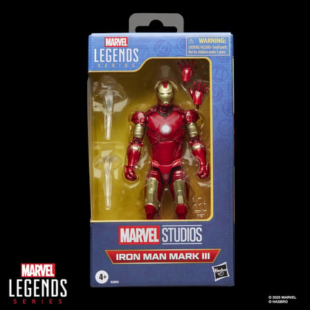 Efsaneler Serisi Iron Man Mark III, Iron Man Film Koleksiyonluk 6-İnç Ölçekli Aksiyon Figürü Oyuncak