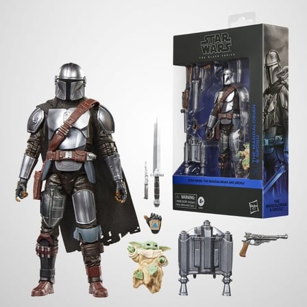 Hasbro Star Wars Black Series The Mandalorian & Grogu Deluxe, Star Wars: The Mandalorian & Grogu Aksiyon Figür Seti