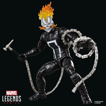 Hasbro Marvel Legends Ghost Rider (Robbie Reyes), All-New Ghost Rider and Avengers Comics Aksiyon Figürü (Marvel's Box BAF)