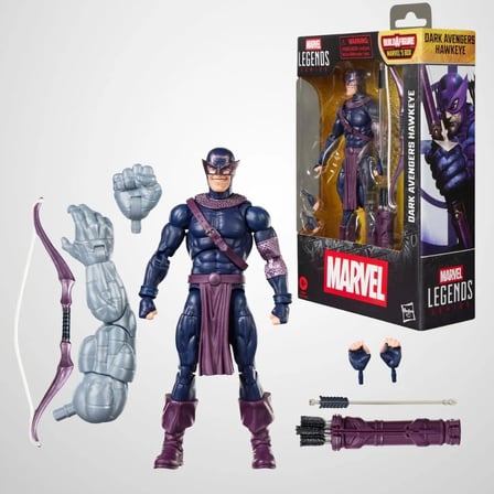 Hasbro Marvel Legends Dark Avengers Hawkeye, Dark Avengers Comics Aksiyon Figürü (Marvel's Box BAF)