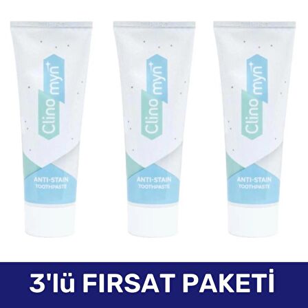Clinomyn Fresh Temizle Parlat Jel Diş Macunu 75 ml - 3 Adet