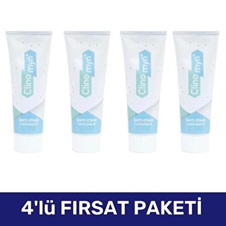 Clinomyn Fresh Temizle Parlat Jel Diş Macunu 75 ml - 4 Adet