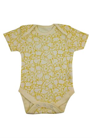 Bebek Disney Winnie The Pooh %100 Pamuk 5'li Kısa Kollu Bodysuit/zıbın