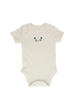 Bebek %100 Pamuk Hayvan Baskılı Kısa Kollu 7'li Bodysuit