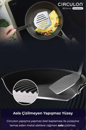 ANS-5011275822100-D-MYR3S-CIRCULON, 5 PARÇA 24CM TENCERE TAVA SETİ