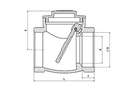 Çalparalı Çekvalf 1/2''