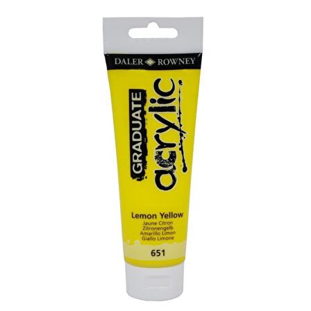 Daler Rowney Graduate Akrilik Boya 120ml Lemon Yellow (651)