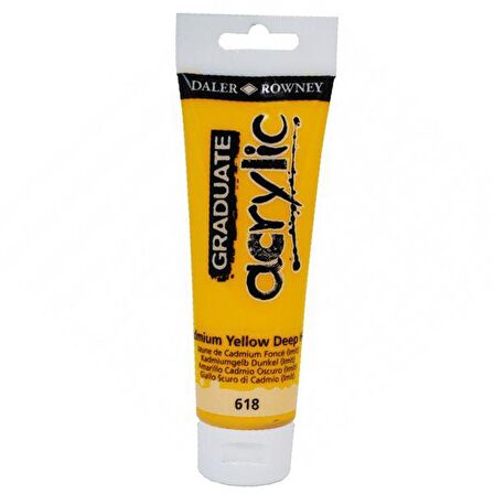 DR Graduate Akrilik Boya 120ml Cadmium Yellow Deep Hue (618)