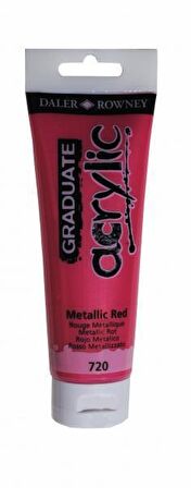 Daler Rowney Graduate Akrilik Boya 120ml Metallic Red (720)