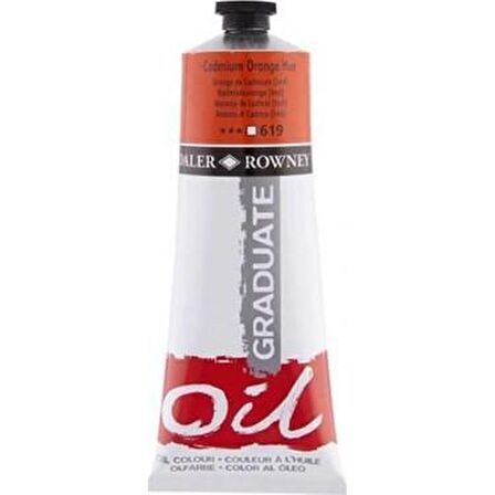 Daler Rowney Graduate Yağlı Boya 200ml 619 Cadmium Orange Hue