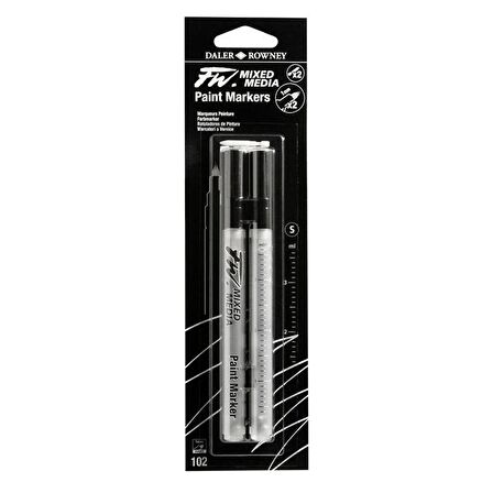 Daler Rowney FW Mixed Media Paint Marker Sets 102 1mm Sert Uç (S)