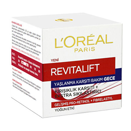 L'Oréal Paris Revitalift Yaşlanma Karşıtı Gece Bakım Kremi