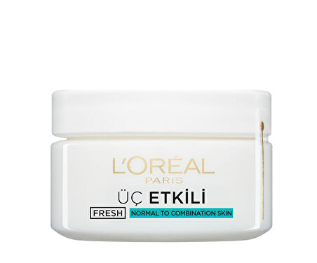 L'Oréal Paris 3 Etkili Ferahlık Günlük Bakım Kremi Normal Ve Karma Ciltler 50ml