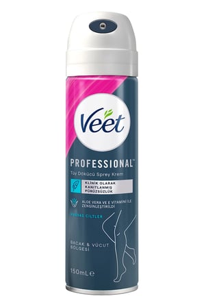 Professional Tüy Dökücü Krem Sprey Bacak&Vücut Bölgesi Hassas Ciltler 150ml