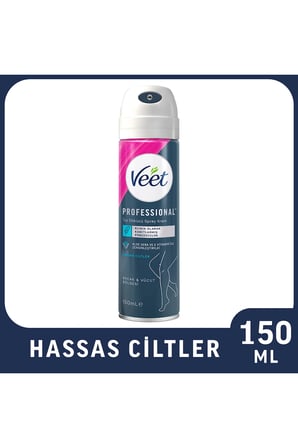 Professional Tüy Dökücü Krem Sprey Bacak&Vücut Bölgesi Hassas Ciltler 150ml