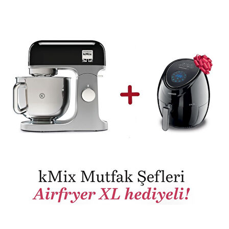 Kenwood kMix Mutfak Şefi 5 Lt KMX750BK + Airfryer XL Siyah HFP30.000BK Hediyeli