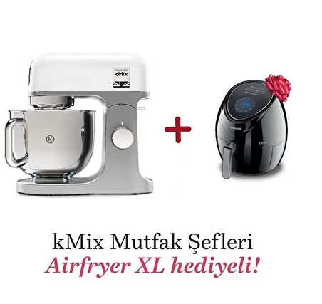 Kenwood kMix Mutfak Şefi 5 Lt KMX750WH + Airfryer XL Siyah HFP30.000BK Hediyeli