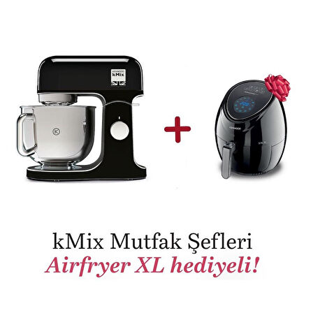 Kenwood kMix Mutfak Şefi 5 Lt KMX750AB + Airfryer XL Siyah HFP30.000BK Hediyeli