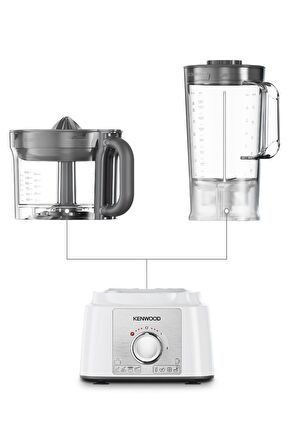 Kenwood FDP65.450WH 1000 Watt Multipro Ekspress Mutfak Robotu 3 Litre Hazne Kapasiteli