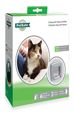 PETSAFE 340 EF STAYWELL DELUXE MANUEL 4 YÖNLÜ KİLİTLİ KAPI GRİ