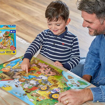 Orchard Who's on The Farm 3 - 6 Yaş Büyük Boy Puzzle 20 Parça