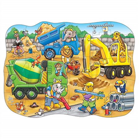 Orchard Busy Builders 3 - 6 Yaş Büyük Boy Puzzle 30 Parça