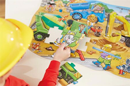 Orchard Busy Builders 3 - 6 Yaş Büyük Boy Puzzle 30 Parça